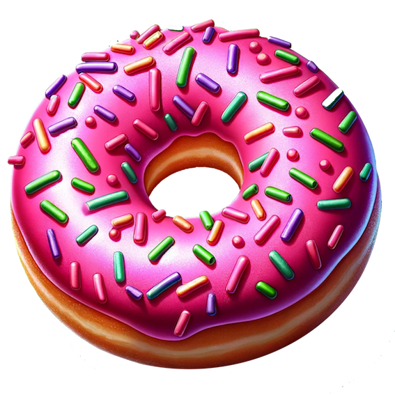 Datei:Donut Was Süßes Essen, Fleisch, Vegetarisch, Vegan.png