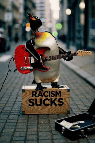 Datei:Pinguin spielt Racism Sucks Penguin Rocks the Streets remix 01jz320jc9eeyvba3a1zmfmsxd.gif