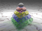 Datei:Pyramid of 35 spheres animation.gif