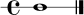 
\new RhythmicStaff { \time 4/4 c1 \bar "|." }
