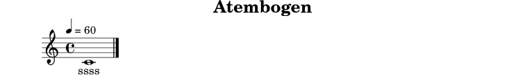 
X:1
T:Atembogen
M:4/4
L:1/4
Q:1/4=60
K:C
C4 |]
w: ssss
