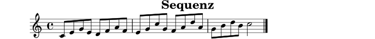 
X:7
T:Sequenz
M:4/4
L:1/8
K:C
C E G E D F A F | E G c G F A d A | G B d B c4 |]
