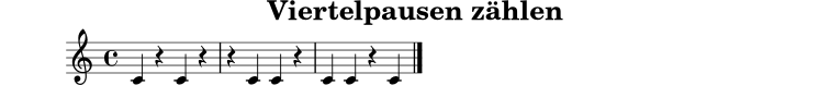 
X:3
T:Viertelpausen zählen
M:4/4
L:1/4
K:C
C z C z | z C C z | C C z C |]
