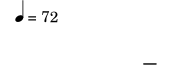\score {
\new Staff \with {
\remove "Clef_engraver"
\remove "Time_signature_engraver"
\override StaffSymbol.transparent = ##t
\override BarLine.transparent = ##t
}
{
\tempo 4 = 72
\key c \major
\time 4/4
\override NoteHead.transparent = ##t
\override Stem.transparent = ##t
\override Beam.transparent = ##t
\override Flag.transparent = ##t
\override Dots.transparent = ##t
\override Rest.transparent = ##t
g'2 e'2 | f'4 e' d' c' \bar "|."
}
\layout { }
\midi { }
}