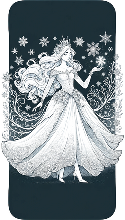 Eiskönigin - A reimagined illustration of the Snow Queen for a children's book.png