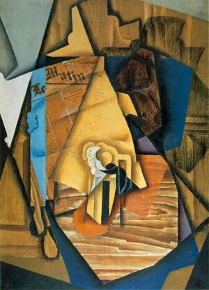 Juan Gris Mann im Cafe 1914.jpg