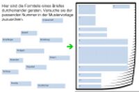 Brief, Kopiervorlage, Formteile, Aufgabenstellung