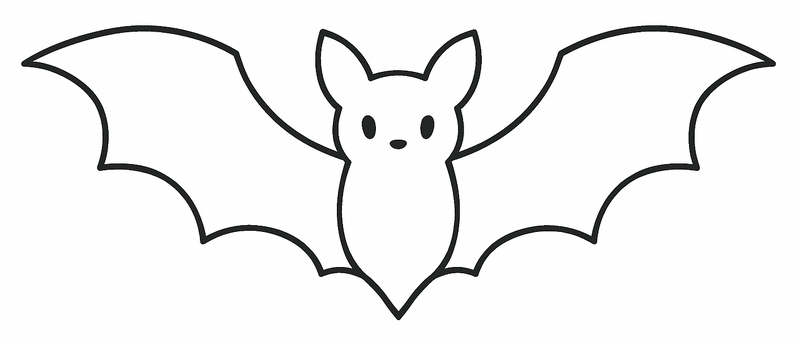 Datei:Fledermaus Halloween Kopiervorlage.png