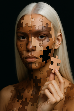 Puzzle-Frau Multikulturelles Puzzlegesicht.png