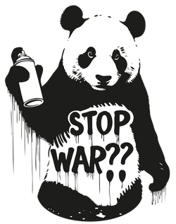 Stop War Panda Banksy Style.png