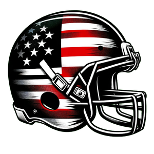 American Football USA Flag12 17.09.02 - A stylized American football helmet in street-art stencil technique, inspired by a famous street artist. The helmet is decorated with the flag of the.png