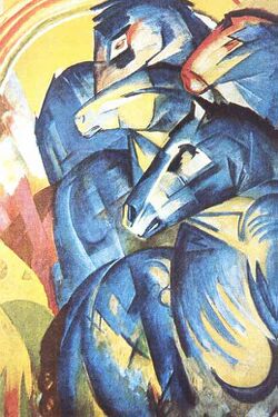 004 Franz Marc - Turm der blauen Pferde - Der Blaue Reiter - Expressionismus.jpg